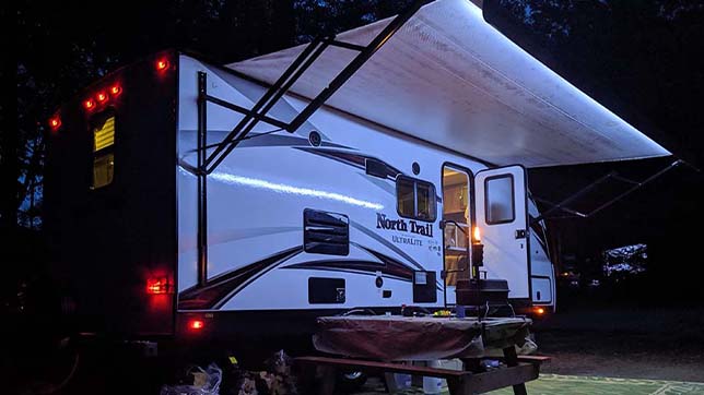 RV sites at Timberland Campground